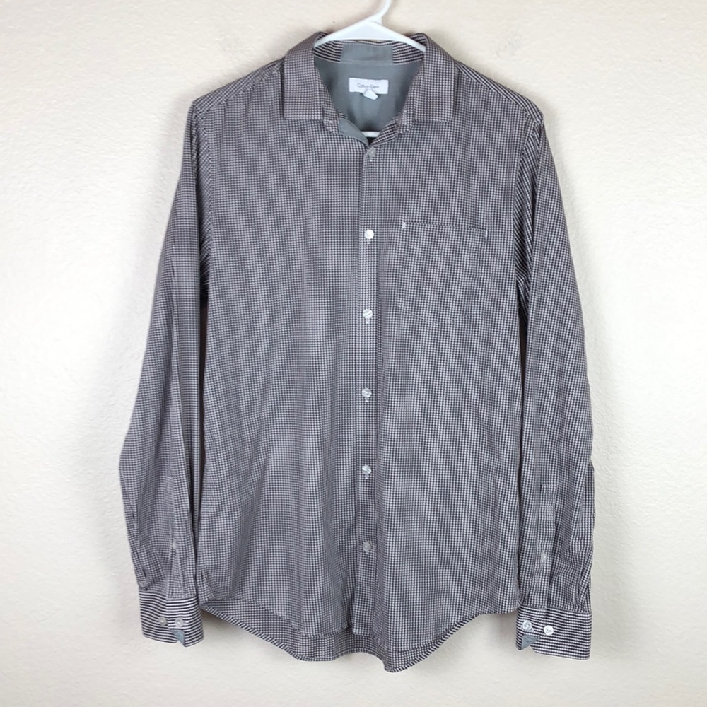 Calvin Klein Men's Plaid Button Down Shirt